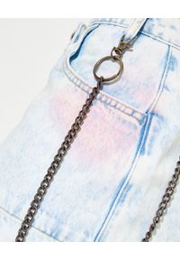 ONETEASPOON - EDYCJA LIMITOWANA OneTeaspoon x Moliera 2 - Spódnica mini Chain. Okazja: na co dzień. Stan: podwyższony. Kolor: niebieski. Materiał: jeans, bawełna. Wzór: aplikacja. Styl: casual #4