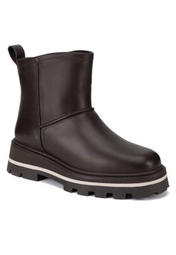 Gino Rossi Botki CASA-24FW302 Brązowy. Kolor: brązowy. Materiał: skóra