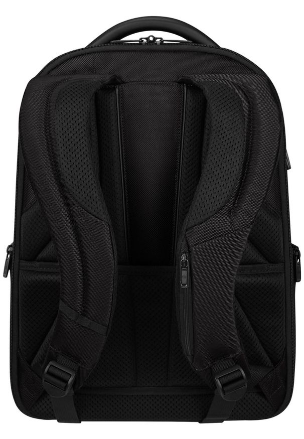 Plecak Samsonite 147140 1041 15.6'' PRO-DLX 6 czarny. Kolor: czarny. Materiał: materiał, skóra. Wzór: kolorowy. Styl: elegancki, biznesowy