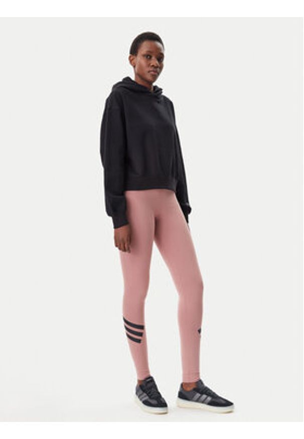 Adidas - adidas Legginsy Future Icons 3-Stripes JE0223 Różowy Slim Fit. Kolor: różowy. Materiał: bawełna