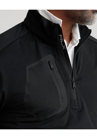 Ralph Lauren - RALPH LAUREN - Czarna bluza z logo. Typ kołnierza: polo. Kolor: czarny. Materiał: tkanina. Długość rękawa: długi rękaw. Długość: długie #5
