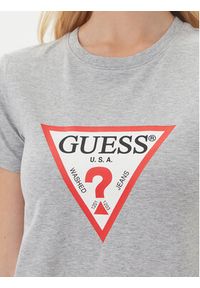 Guess Jeans T-Shirt W4YI04 J1314 Szary Slim Fit. Kolor: szary. Materiał: bawełna #4