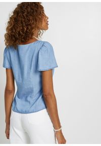 Koszula dżinsowa, TENCEL™ Lyocell, krótki rękaw bonprix niebieski "bleached”. Kolor: niebieski. Materiał: lyocell. Długość rękawa: krótki rękaw. Długość: krótkie. Styl: elegancki #3