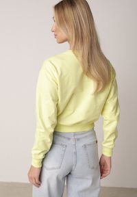 Born2be - Jasnozielona Bluza z Dodatkiem Bawełny Wykończona Ściągaczami Evilaya. Okazja: na co dzień. Kolor: zielony. Materiał: bawełna. Długość rękawa: długi rękaw. Długość: długie. Styl: casual, sportowy #7