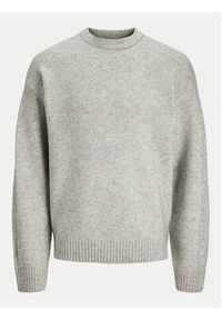 Jack & Jones - Jack&Jones Sweter Rollie 12215468 Szary Relaxed Fit. Kolor: szary. Materiał: syntetyk #7