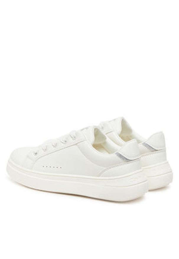 Calvin Klein Jeans Sneakersy Low Cut Lace-UP V3A9-82023-1439A S Biały. Kolor: biały. Materiał: skóra