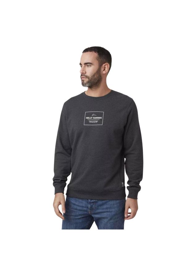 Bawełniana bluza z kapturem Helly Hansen f2f organic. Typ kołnierza: kaptur. Kolor: czarny. Materiał: bawełna