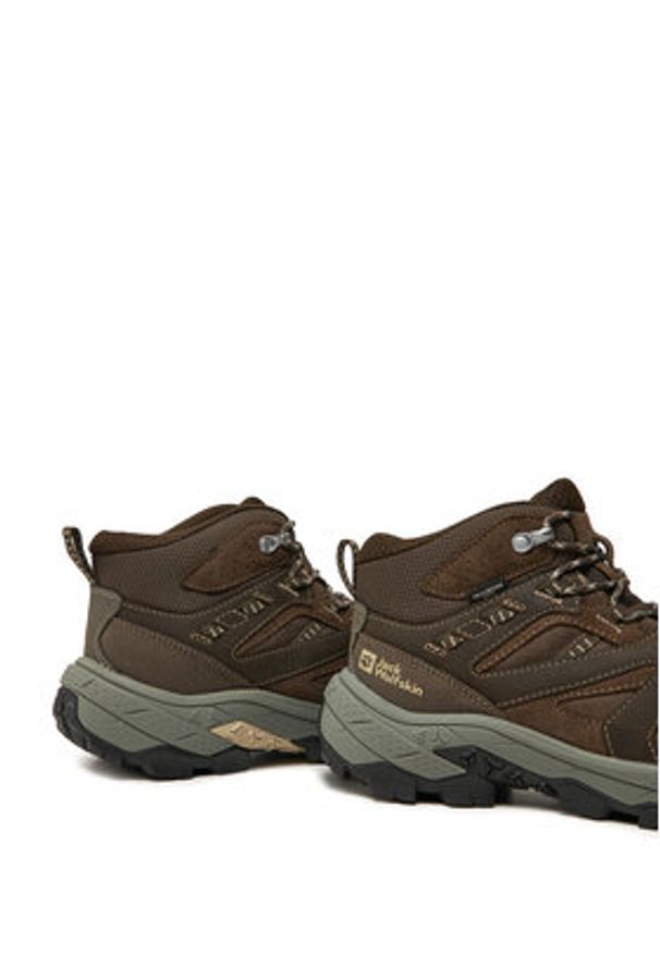 Jack Wolfskin Trekkingi Vojo Tour Lt Texapore Mid M A62074 Brązowy. Kolor: brązowy. Materiał: skóra. Sport: turystyka piesza