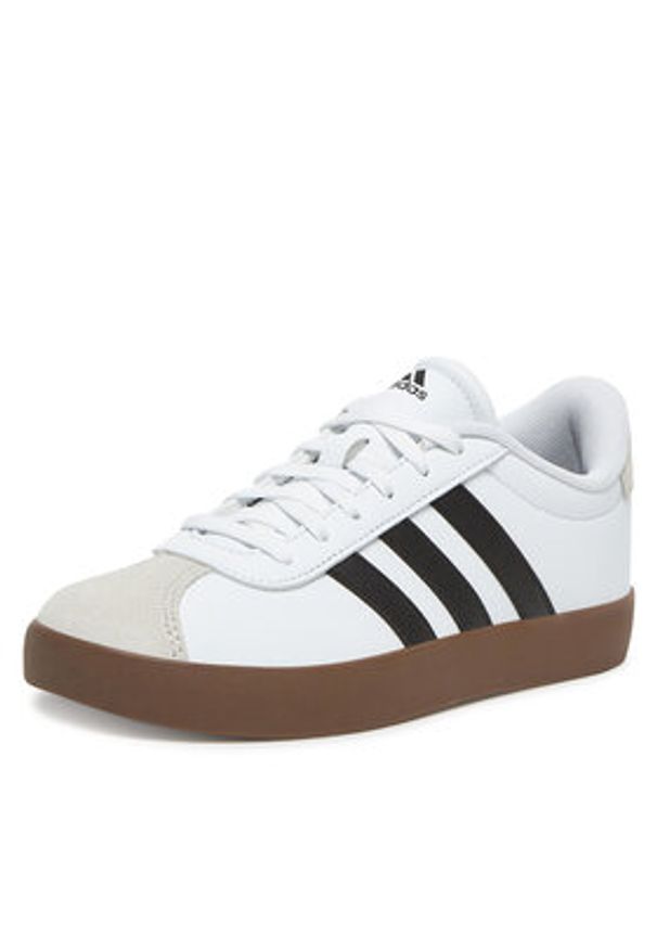 Adidas - adidas Sneakersy C-VL COURT 3.0 K ID9062 Biały. Kolor: biały. Materiał: skóra