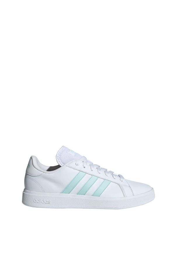 Adidas - Grand Court TD Lifestyle Court Casual Shoes. Okazja: na co dzień. Kolor: biały, niebieski, wielokolorowy. Materiał: materiał. Sport: turystyka piesza