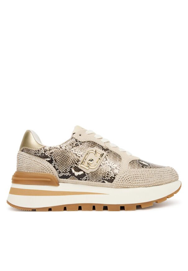 Liu Jo Sneakersy Amazing 25 BF5049 PX747 Beżowy. Kolor: beżowy. Materiał: skóra, zamsz