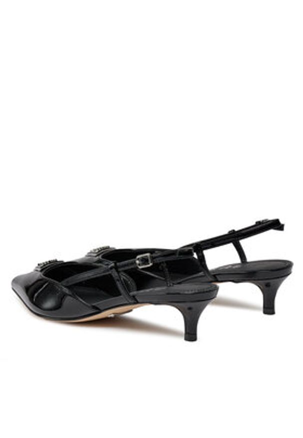 Guess Sandały Jesson FLPJES PAT05 Czarny. Kolor: czarny. Materiał: lakier, skóra