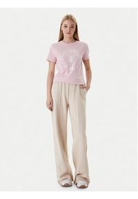 Guess T-Shirt V6RI12 J1314 Różowy Regular Fit. Kolor: różowy. Materiał: bawełna #5