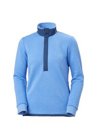 Sweter damski Helly Hansen Lillo snap. Kolor: niebieski. Materiał: polar. Sezon: zima