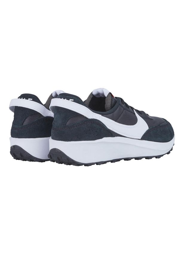 Nike - Męskie Skórzane Buty Treningowe Waffle. Kolor: czarny, biały, wielokolorowy. Materiał: skóra. Sezon: zima