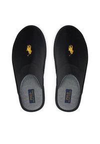 Polo Ralph Lauren Kapcie Klarence 843937267002 Czarny. Kolor: czarny. Materiał: materiał #3