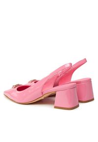 Guess Sandały Zanda FLPZAN PAT05 Różowy. Kolor: różowy. Materiał: skóra, lakier #5