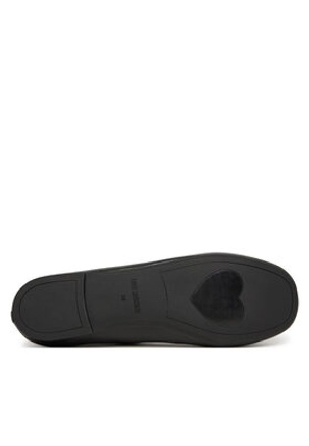 Love Moschino - LOVE MOSCHINO Baleriny JA11051G0MIE0000 Czarny. Kolor: czarny. Materiał: skóra