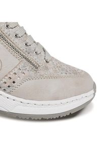 Rieker Sneakersy N4327-80 Srebrny. Kolor: srebrny. Materiał: skóra #3