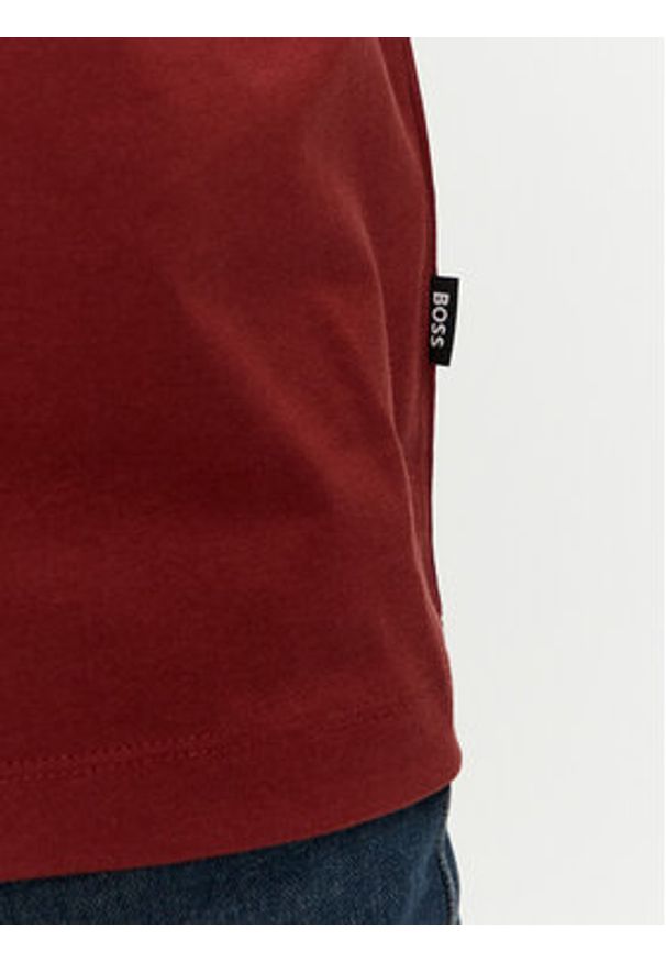 BOSS - Boss T-Shirt Thompson 15 50513382 Czerwony Regular Fit. Kolor: czerwony. Materiał: bawełna