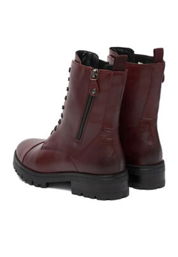 Lasocki Trzewiki CEO-WI23-DAGA-02 Bordowy. Kolor: czerwony. Materiał: skóra