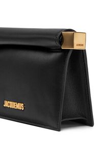 JACQUEMUS Torebka La Petite Pochette Rond C 24E241BA392-3171 Czarny. Kolor: czarny. Materiał: skórzane #4