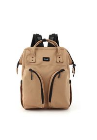 Peterson - Plecak mommy bag Himawari 1208 brązowy. Kolor: brązowy. Materiał: poliester