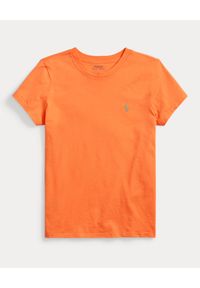 Ralph Lauren - RALPH LAUREN - Pomarańczowy t-shirt z logo. Kolor: pomarańczowy. Materiał: bawełna. Styl: klasyczny #3