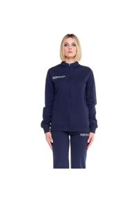 LEONE 1947 APPAREL - Damski dres Only One ze stójką i zamkiem błyskawicznym. Kolor: niebieski. Materiał: dresówka. Sport: fitness #1