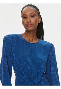 Hugo - HUGO Sukienka codzienna Kaminna 50504499 Niebieski Regular Fit. Okazja: na co dzień. Kolor: niebieski. Materiał: wiskoza. Typ sukienki: proste. Styl: casual #5