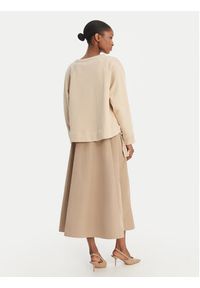 Weekend Max Mara Komplet bluza i sukienka Destino 2615631021 Beżowy Relaxed Fit. Kolor: beżowy. Materiał: bawełna #2