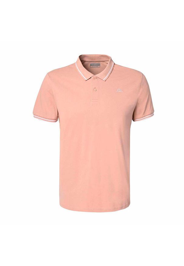 Polo Kappa Ezio Korporate. Typ kołnierza: polo. Kolor: wielokolorowy, biały, różowy. Styl: elegancki, sportowy