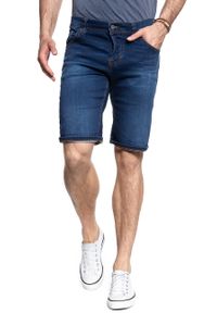 Mustang - SPODENKI MUSTANG Chicago Short DENIM BLUE 1007765 5000 682. Materiał: denim #2