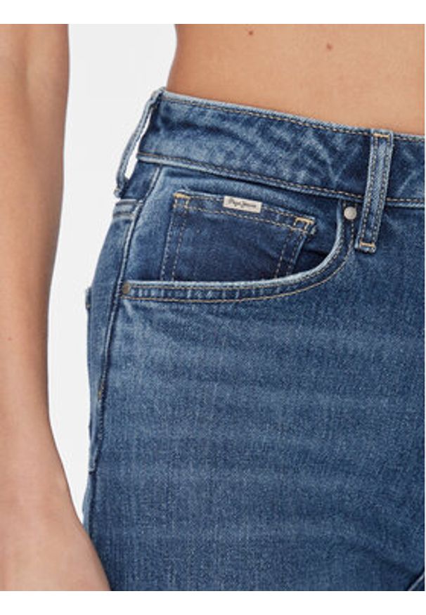 Pepe Jeans Jeansy PL204598 Niebieski Wide Leg. Kolor: niebieski