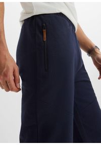 bonprix - Bermudy dresowe, Regular Fit. Kolor: niebieski. Materiał: dresówka