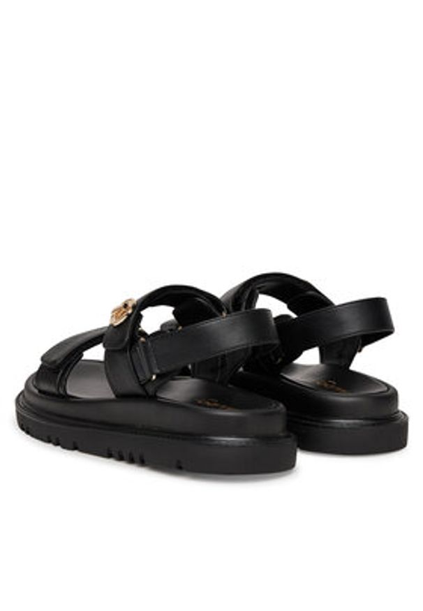 Aldo Sandały Linette 13836282 Czarny. Kolor: czarny. Materiał: skóra