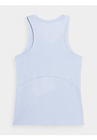 outhorn - Top treningowy damski Outhorn - niebieski. Kolor: niebieski. Materiał: tkanina. Długość rękawa: bez rękawów. Wzór: gładki. Sport: fitness