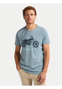 Petrol Industries T-Shirt M-1050-TSR707 Niebieski Regular Fit. Kolor: niebieski. Materiał: bawełna