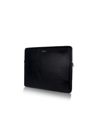 Skórzany pokrowiec etui na laptopa 13 cali Solier SA23 Czarny. Kolor: czarny. Materiał: skóra. Wzór: paski. Styl: elegancki #1