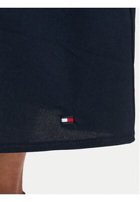 TOMMY HILFIGER - Tommy Hilfiger Sukienka letnia Gold Btn WW0WW49628 Granatowy A-Line Fit. Kolor: niebieski. Materiał: bawełna. Sezon: lato #4