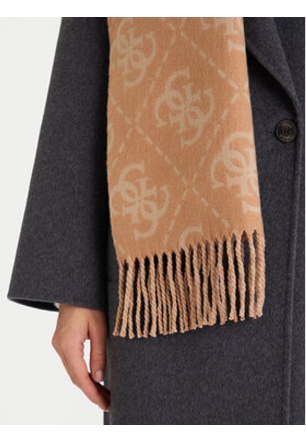 Guess Szalik W5BZ33 Z4210 Beżowy. Kolor: beżowy. Materiał: poliester