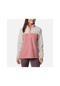 columbia - Bluza polarowa damska Columbia Benton Springs 1/2 Snap Pullover Fleece II. Kolor: biały. Materiał: polar