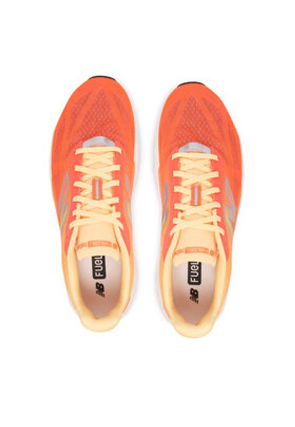 New Balance Buty do biegania FuelCell Rebel V5 MFCX3L8 Pomarańczowy. Kolor: pomarańczowy. Materiał: materiał