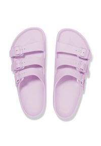 Birkenstock Florida III Flex Platform EVA Crocus Klapki damskie. Okazja: na co dzień, na plażę, na spacer. Kolor: fioletowy. Wzór: paski. Sezon: lato. Obcas: na platformie. Styl: casual, elegancki, wakacyjny #3