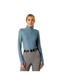 Kurtka jeździecka 1/4 zamek kobiet Ariat Lowell 3.0. Kolor: niebieski. Sport: fitness #1