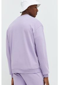 ARKK Copenhagen - Arkk Copenhagen bluza bawełniana kolor fioletowy gładka. Kolor: fioletowy. Materiał: bawełna. Wzór: gładki #2
