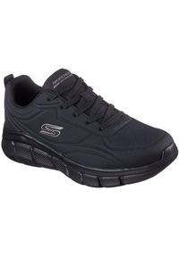 skechers - Adidasy Skechers Bobs B Flex - Arctic Edge, Mężczyźni. Kolor: czarny. Materiał: materiał. Sport: fitness