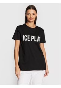 Ice Play T-Shirt 22I U2M0 F021 P400 9000 Czarny Relaxed Fit. Kolor: czarny. Materiał: bawełna