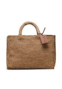 Manebi Torebka Sunset Bag Large V 2.2 AB Beżowy. Kolor: beżowy