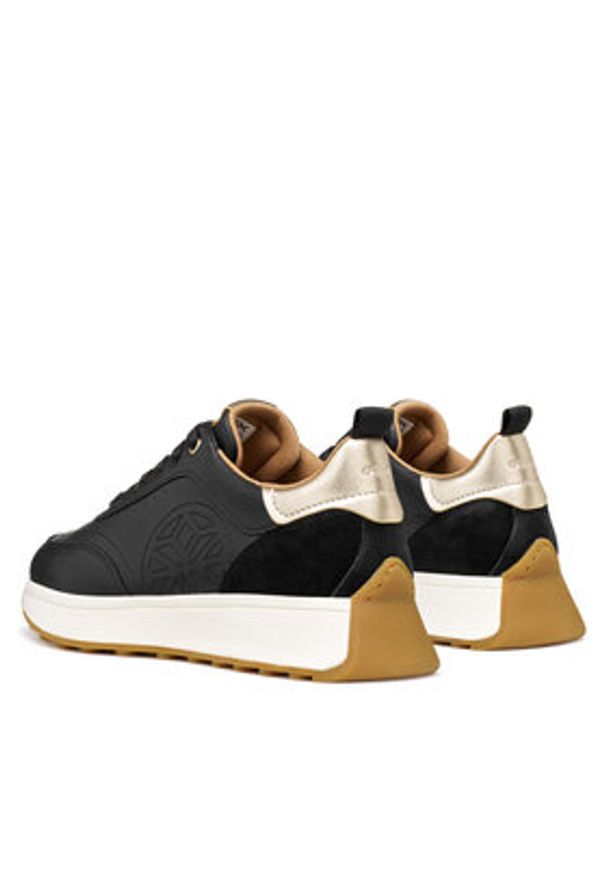 Geox Sneakersy D Amabel D56MDA 08522 C9999 Czarny. Kolor: czarny. Materiał: skóra